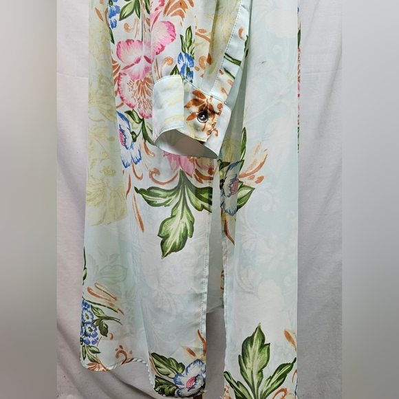 Catherine's Mesh Floral Button Front Cardigan 2X Coquette Fairycore Feminine - Picture 4 of 6